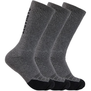 image:imageCarhartt Mens Force Midweight Logo Crew Sock 3 PackCarbon Heather