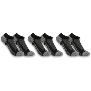 image:imageCarhartt Mens Force Midweight Low Cut Sock 3 PackBlack