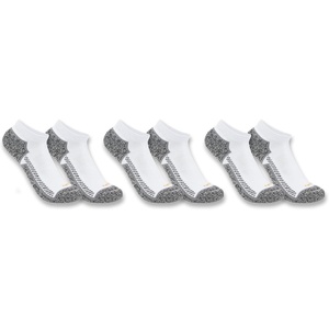 image:imageCarhartt Mens Force Midweight Low Cut Sock 3 PackWhite