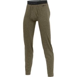 image:imageCarhartt Mens Force Midweight SyntheticMerino Wool Blend Base Layer PantBurnt Olive Heather