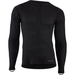 image:imageCarhartt Mens Force Midweight Waffle Base Layer Crewneck TopBlack