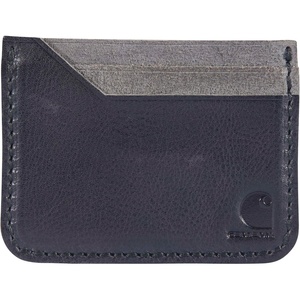 image:imageCarhartt Mens Full Grain Patina Leather Wallets Bifold and Front Pocket OptionsBlack Front Pocket