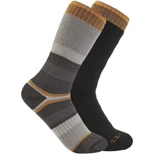 image:imageCarhartt Mens Heavyweight Crew Sock 2PackAssorted 1 Charcoal