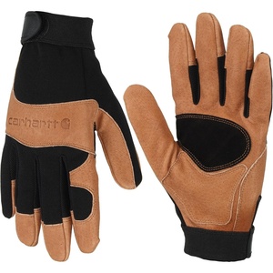 image:imageCarhartt Mens High Dexterity Reinforced Secure Cuff GloveBlack Barley