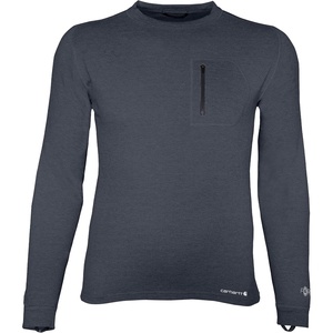 image:imageCarhartt Mens MBL110 Base Force Heavyweight Base Layer CrewDark Navy Heather