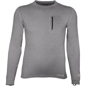 image:imageCarhartt Mens MBL110 Base Force Heavyweight Base Layer CrewShadow Heather