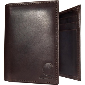 image:imageCarhartt Mens Oil Tan Leather Wallet Front Pocket Passcase amp Trifold Designs LongLasting Construction Gifts for MenTrifold