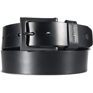 image:imageCarhartt Mens Rugged Burnished Leather Box BeltsBlack