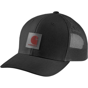 image:imageCarhartt Mens Rugged Flex Twill MeshBack Logo Patch CapBlack