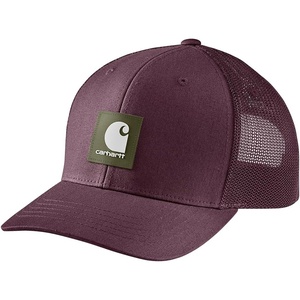image:imageCarhartt Mens Rugged Flex Twill MeshBack Logo Patch CapCherry Lacquer
