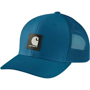 image:imageCarhartt Mens Rugged Flex Twill MeshBack Logo Patch CapDeep Lagoon