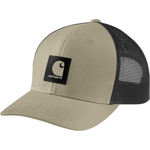 image:imageCarhartt Mens Rugged Flex Twill MeshBack Logo Patch CapFaded Fatigue