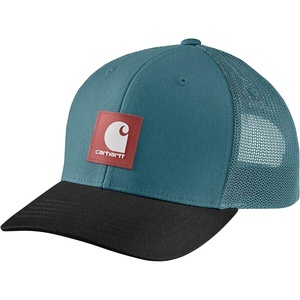 image:imageCarhartt Mens Rugged Flex Twill MeshBack Logo Patch CapHarbor TealBlack