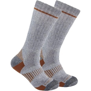 image:imageCarhartt Mens SB2072M Midweight SyntheticWool Blend Boot Sock 2PackGrey
