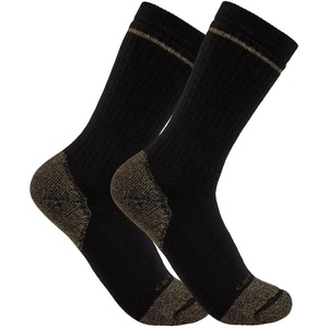 image:imageCarhartt Mens SB5552M Midweight Cotton Blend Steel Toe Boot Sock 2PackBlack