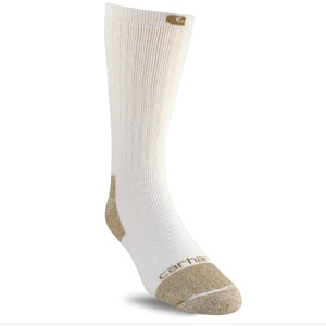 image:imageCarhartt Mens SB5552M Midweight Cotton Blend Steel Toe Boot Sock 2PackCarhartt White