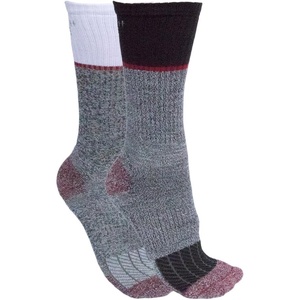image:imageCarhartt Mens SC0012M Force Midweight Steel Toe Crew Sock 2PackBlack  Grey  White  Red