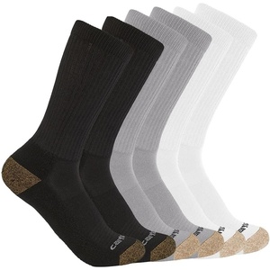 image:imageCarhartt Mens SC1156M Midweight Crew Sock 6PackAssorted 1 Multi