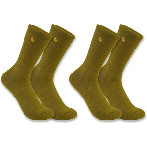 image:imageCarhartt Mens SC2252M Force Midweight Crew Sock 2PackBronze Green