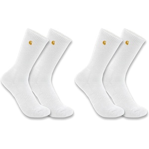 image:imageCarhartt Mens SC2252M Force Midweight Crew Sock 2PackWhite