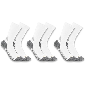 image:imageCarhartt Mens SC4223M Force Midweight Crew Sock 3 PackWhite