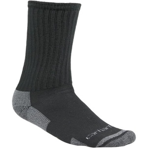 image:imageCarhartt Mens SC6203M Midweight Cotton Blend Crew Sock 3PackCarhartt Black