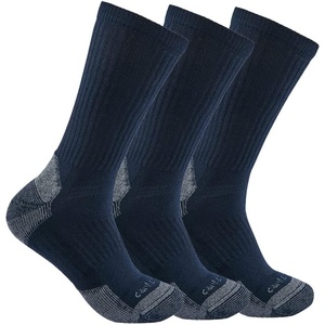 image:imageCarhartt Mens SC6203M Midweight Cotton Blend Crew Sock 3PackNavy