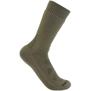 image:imageCarhartt Mens SC9700M Midweight Merino Wool Blend Uniform Crew SockArmy Green