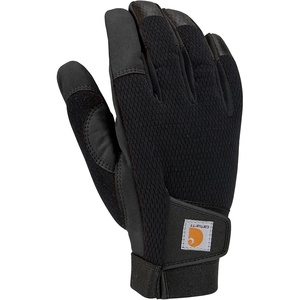 image:imageCarhartt Mens Synthetic Leather High Dexterity Touch Sensitive Secure Cuff GloveBlack