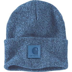 image:imageCarhartt Mens Tonal Patch BeanieWorkwear BlueSuperstorm Marl