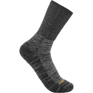image:imageCarhartt Mens Twin Knit Midweight Crew SockCarbon Heather