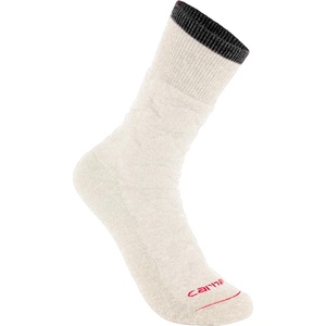 image:imageCarhartt Mens Twin Knit Midweight Crew SockNatural