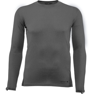 image:imageCarhartt Mens UL0171M Force Lightweight Stretch Grid Base Layer CrewnAsphalt