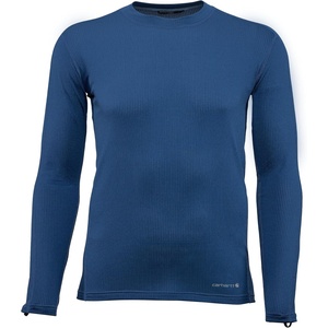 image:imageCarhartt Mens UL0171M Force Lightweight Stretch Grid Base Layer CrewnDark Blue
