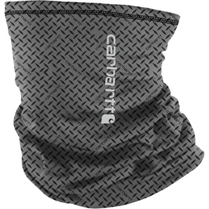 image:imageCarhartt Mens UP0258U Force Heavyweight Neck GaiterSteel Plate Printgrey CloudBlack