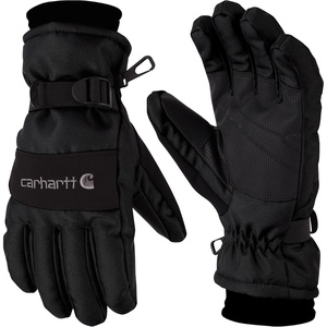 image:imageCarhartt Mens Waterproof Insulated Knit Cuff GloveBlack