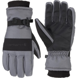 image:imageCarhartt Mens Waterproof Insulated Knit Cuff GloveDark GreyBlack