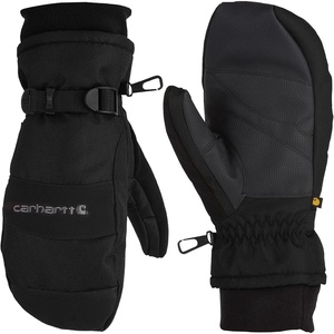 image:imageCarhartt Mens Waterproof Insulated Knit Cuff MittenBlack