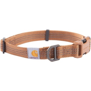 image:imageCarhartt Nylon Dog Collar Black M  Webbing Fully Adjustable with Durable Side Release Buckle and Reflective StitchingCarhartt Brown