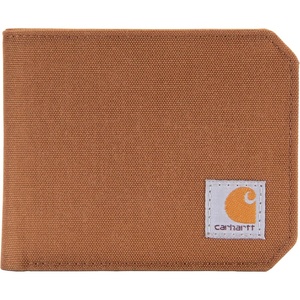 image:imageCarhartt Nylon Duck Bifold Wallet Carhartt Brown  Mens 700D Wallets RFIDBlocking with Trifold and Front Pocket OptionsCarhartt Brown Bifold