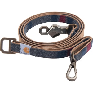 image:imageCarhartt Nylon Duck Blanket Stripe Dog Leash BrownBlanket Stripe  Pet Durable Leashes for Dogs Reflective Stitching for VisibilityBlanket Stripe
