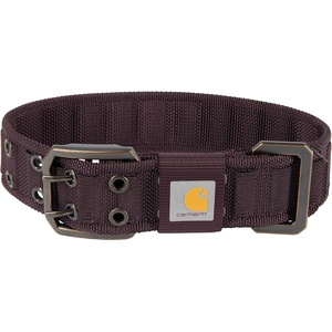 image:imageCarhartt Pet Fully Adjustable Wide Webbing Collar for Dogs Heavy Duty Nylon for Walking amp Training Black MediumDeep Wine