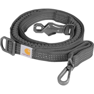 image:imageCarhartt Shock Absorbing Dog Leash Black  Pet Durable Nylon Webbing for Dogs Reflective Stitching for VisibilityGravel