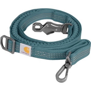 image:imageCarhartt Shock Absorbing Dog Leash Black  Pet Durable Nylon Webbing for Dogs Reflective Stitching for VisibilityHarbor Teal
