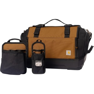image:imageCarhartt Station Large Tool Bag Carhartt Brown  Mens Tool Bag with Adjustable Shoulder Straps Durable WaterResistant Tool OrganizerLarge Tool Bag