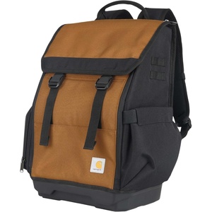image:imageCarhartt Station Large Tool Bag Carhartt Brown  Mens Tool Bag with Adjustable Shoulder Straps Durable WaterResistant Tool OrganizerTool Backpack