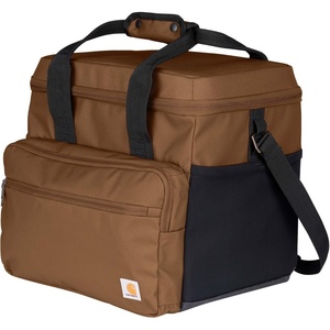 image:imageCarhartt Thick Foam Fully Insulated Cold Front Coolers Premium Ice Retention Durable Water Resistant Material WFront Zippered PocketOiled Walnut