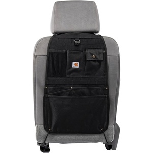 image:imageCarhartt Universal Nylon Duck Seat Organizer Gravel  Automotive Back Organization for Work and KidsBlack