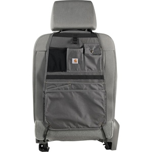 image:imageCarhartt Universal Nylon Duck Seat Organizer Gravel  Automotive Back Organization for Work and KidsGravel