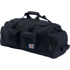 image:imageCarhartt Utility 40L Pocketed Duffel Black  HeavyDuty Gear Bag for Jobsite Gym amp Travel Duffel BagDuffel Bag Black